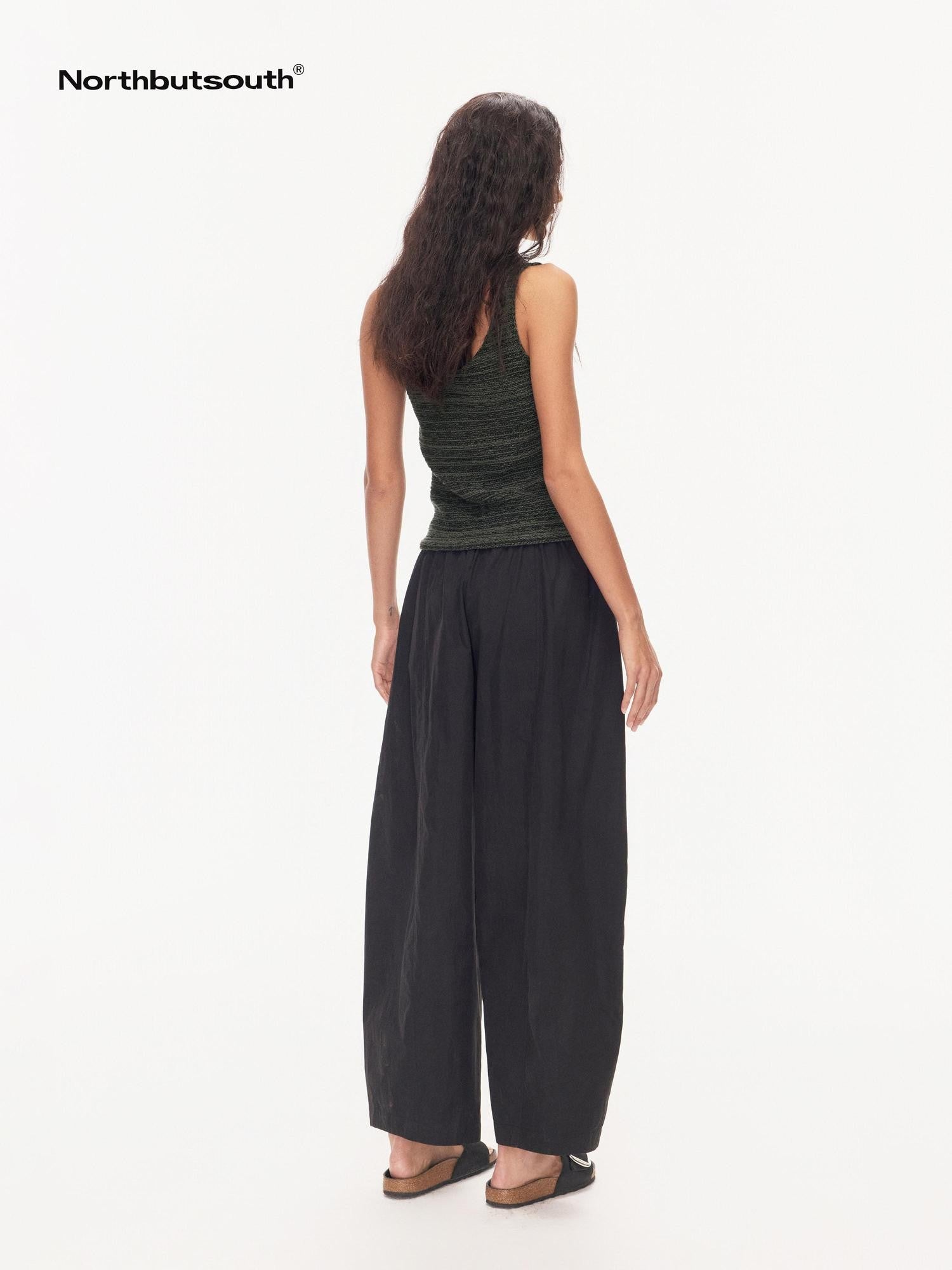 Northbutsouth Breathable Drawstring Split Curved Seam Women&