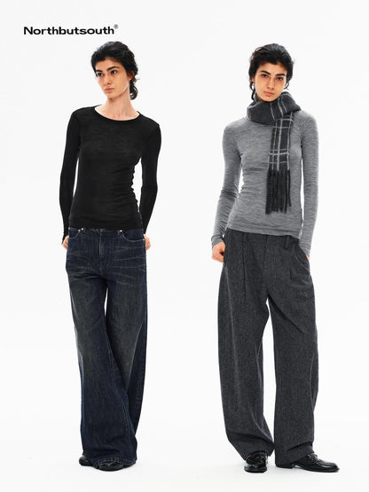 Northbutsouth Breathable Slim Crew Neck Women&