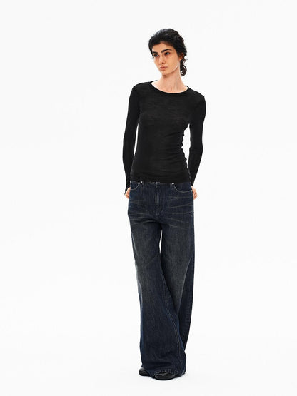 Northbutsouth Breathable Slim Crew Neck Women&