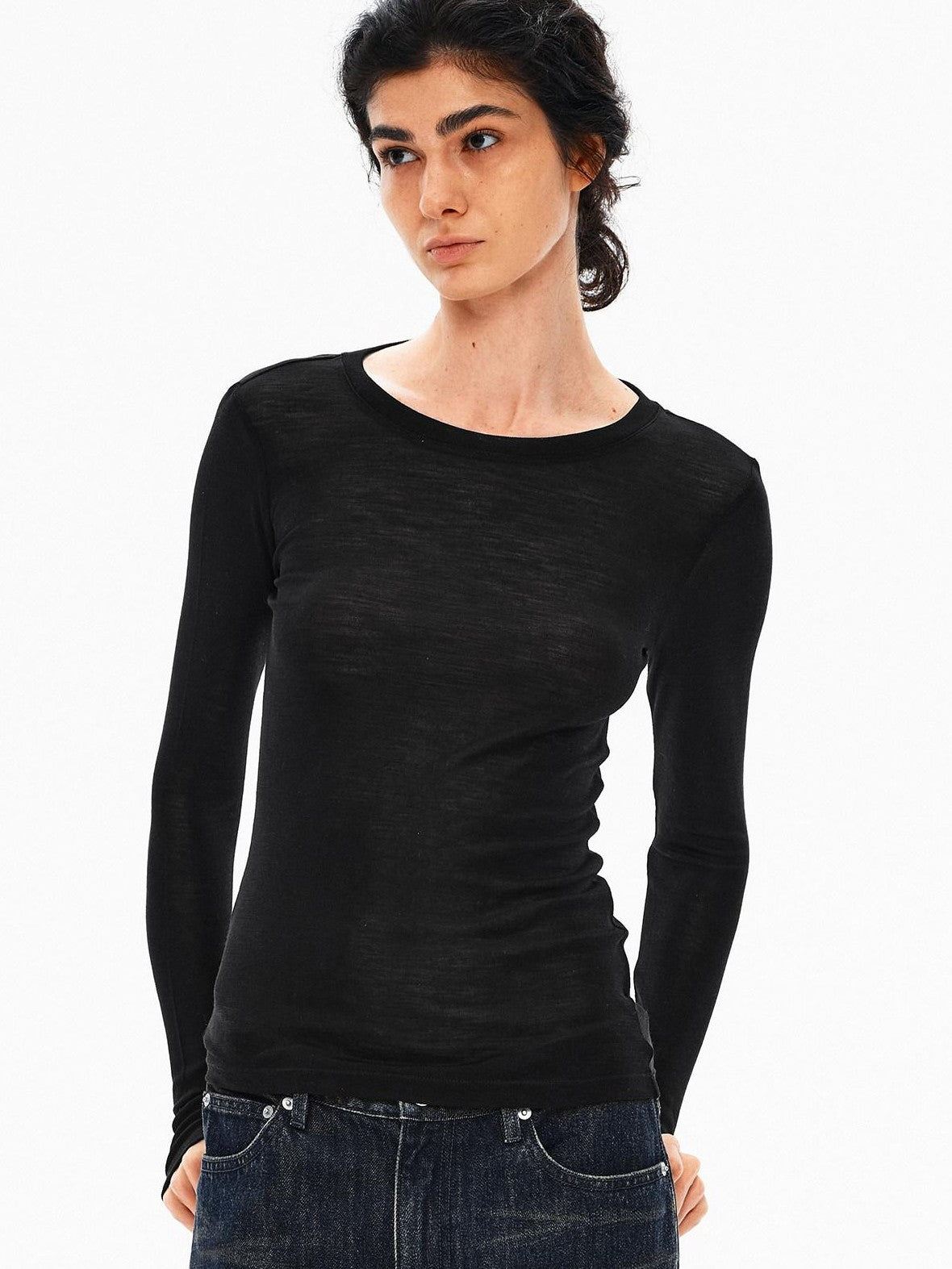 Northbutsouth Breathable Slim Crew Neck Women&