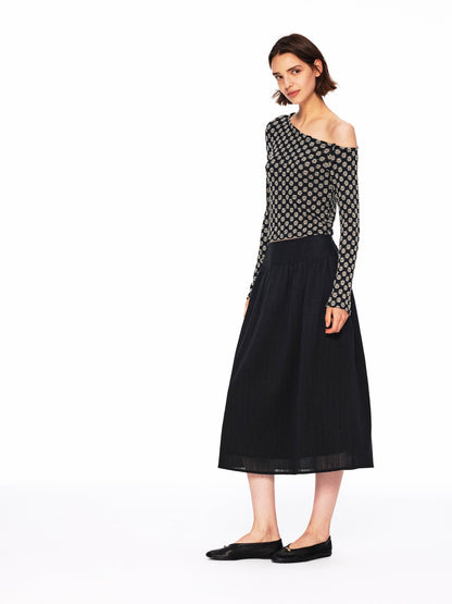 Northbutsouth Bubble Texture Openwork Knit Floral Women&