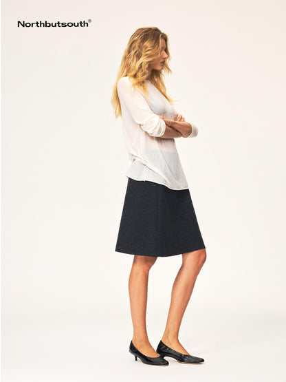 Northbutsouth Casual Mid Rise Loose Wool Blend Women&
