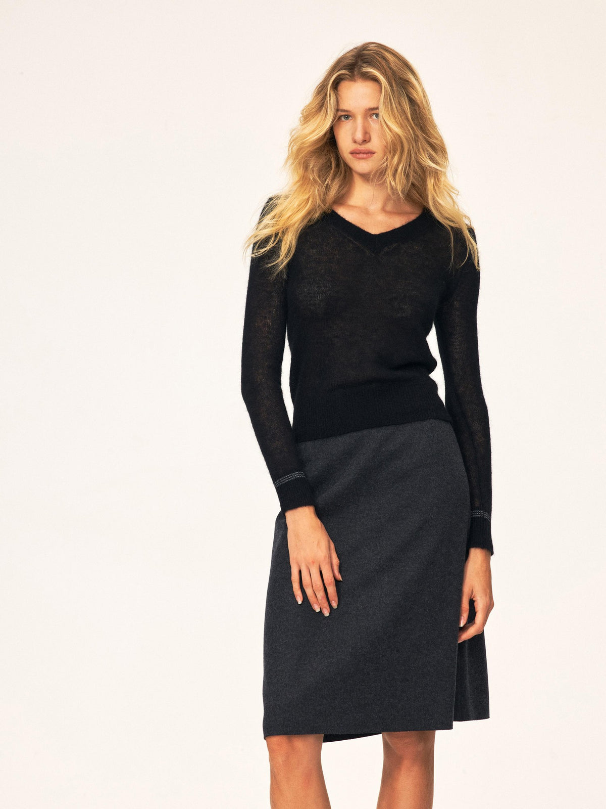 Northbutsouth Casual Mid Rise Loose Wool Blend Women&