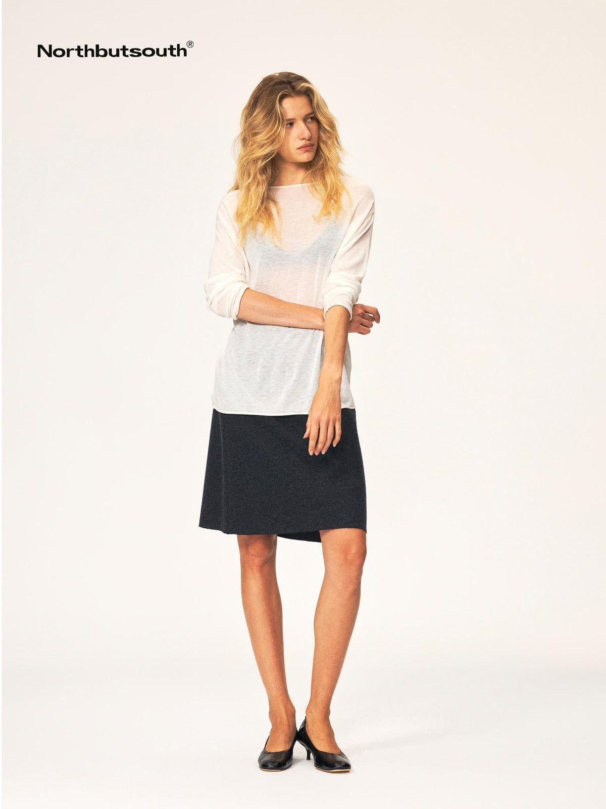 Northbutsouth Casual Mid Rise Loose Wool Blend Women&