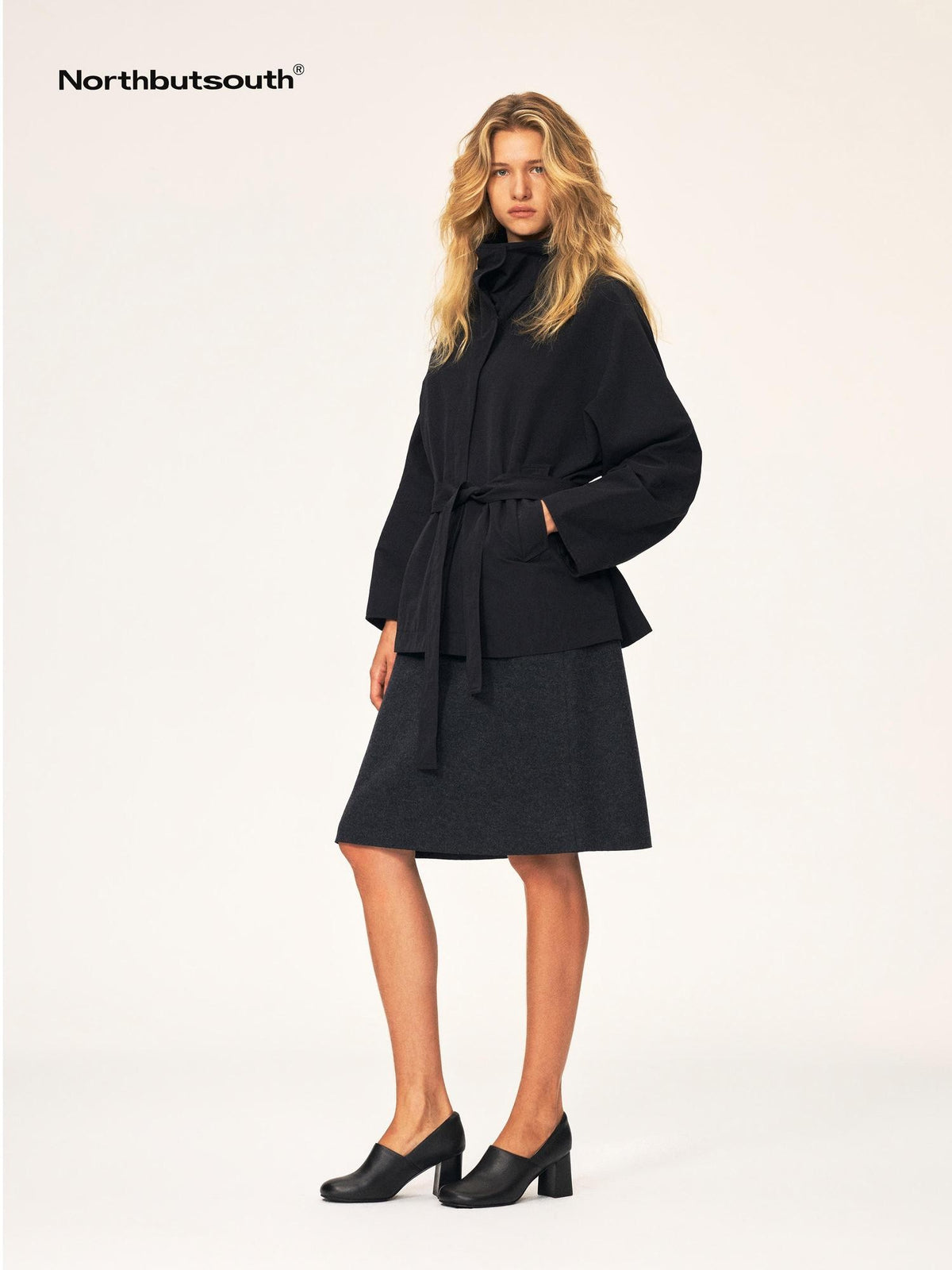 Northbutsouth Casual Mid Rise Loose Wool Blend Women&