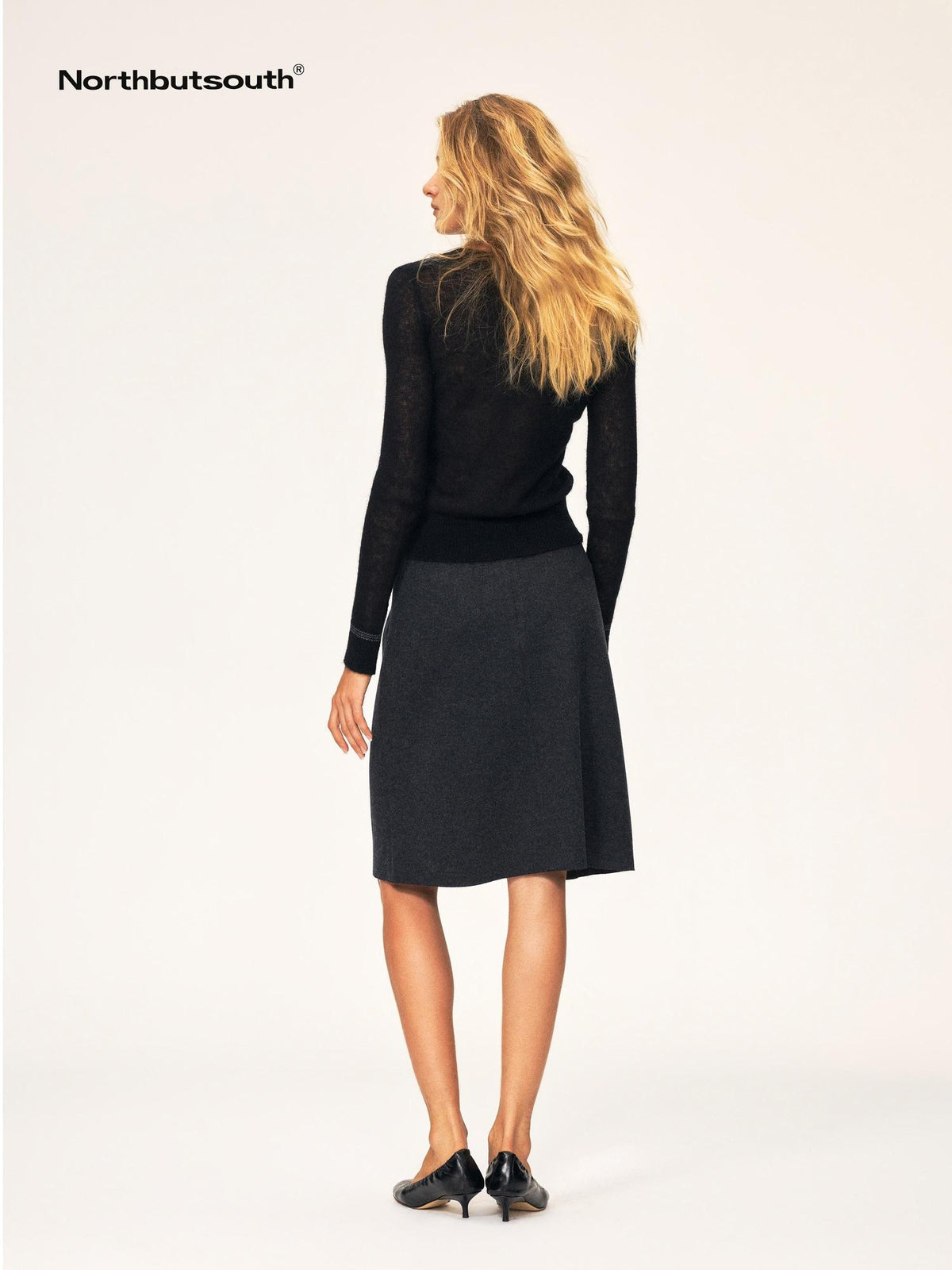 Northbutsouth Casual Mid Rise Loose Wool Blend Women&