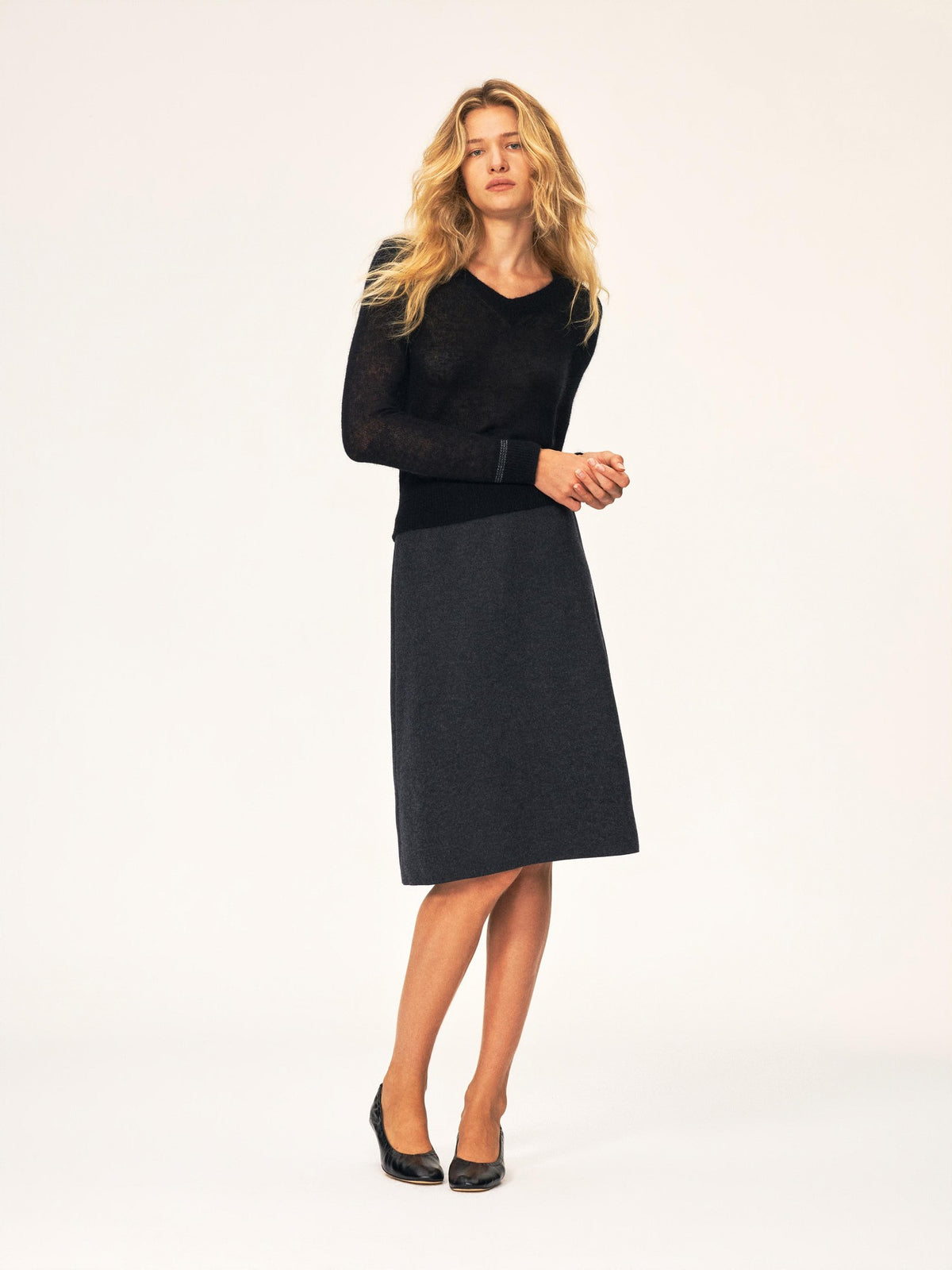 Northbutsouth Casual Mid Rise Loose Wool Blend Women&