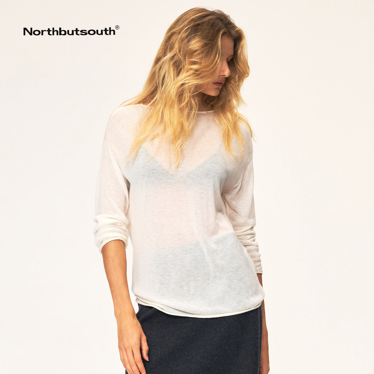 Northbutsouth_Casual_Rolled_Edge_Loose_Knit_Women&