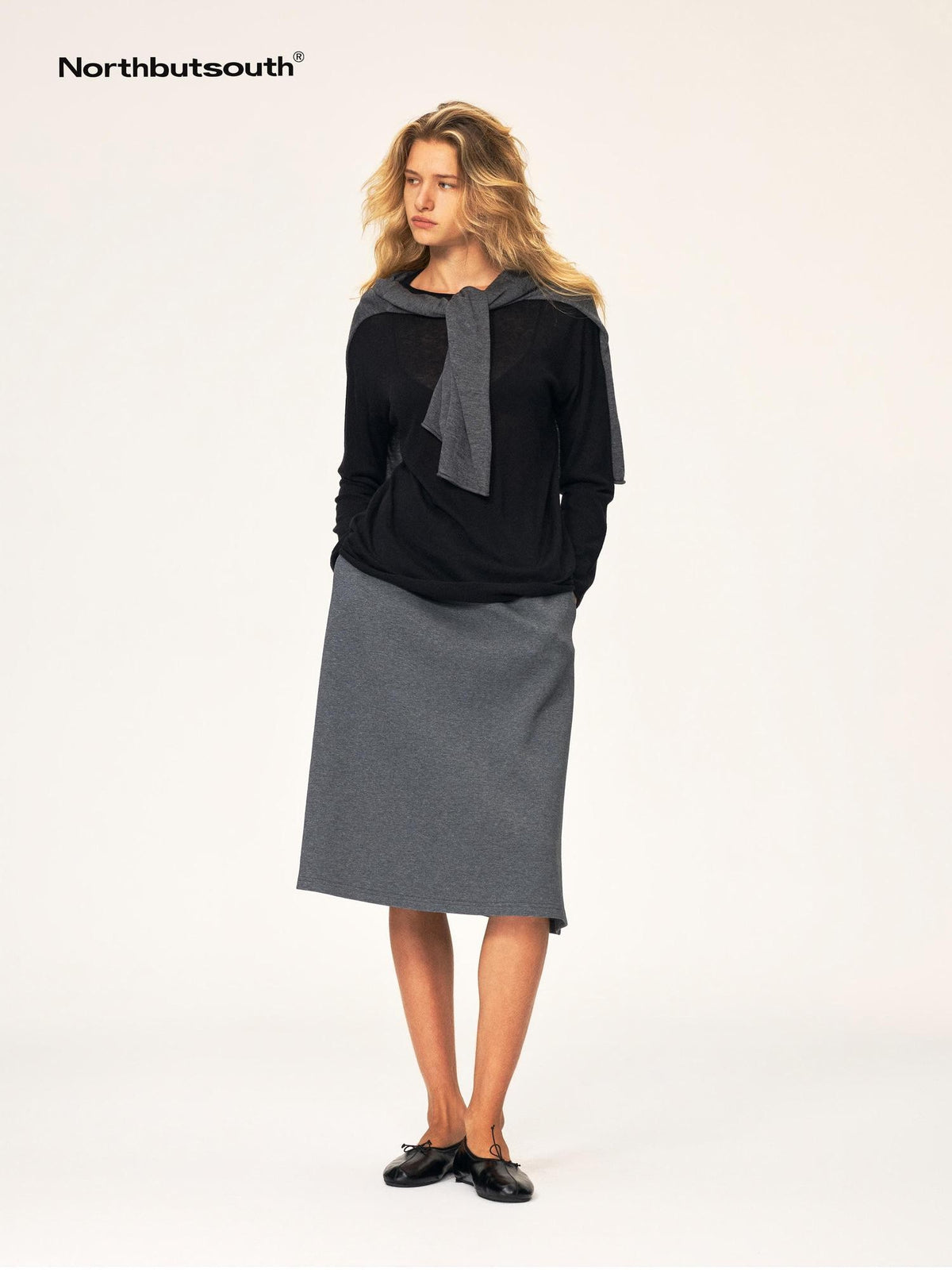 Northbutsouth Casual Rolled Edge Loose Knit Women&