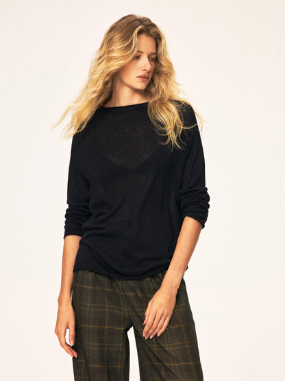 Northbutsouth Casual Rolled Edge Loose Knit Women&