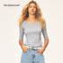 Northbutsouth_Casual_Round_Neck_Six_Sleeve_Tencel_Cotton_Women&