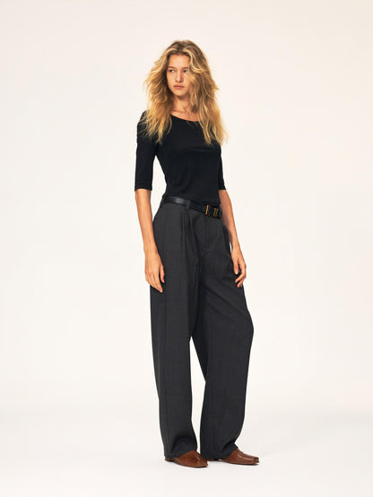 Northbutsouth Casual Round Neck Six Sleeve Tencel Cotton Women&
