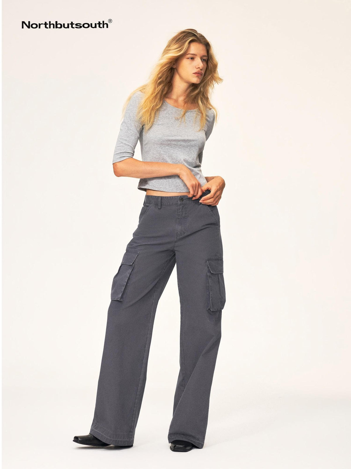 Northbutsouth Casual Round Neck Six Sleeve Tencel Cotton Women&