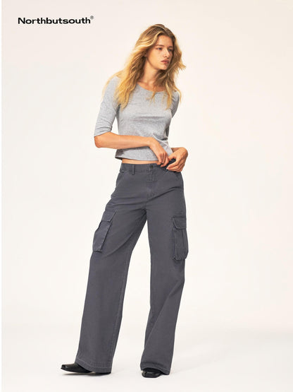Northbutsouth Casual Round Neck Six Sleeve Tencel Cotton Women&