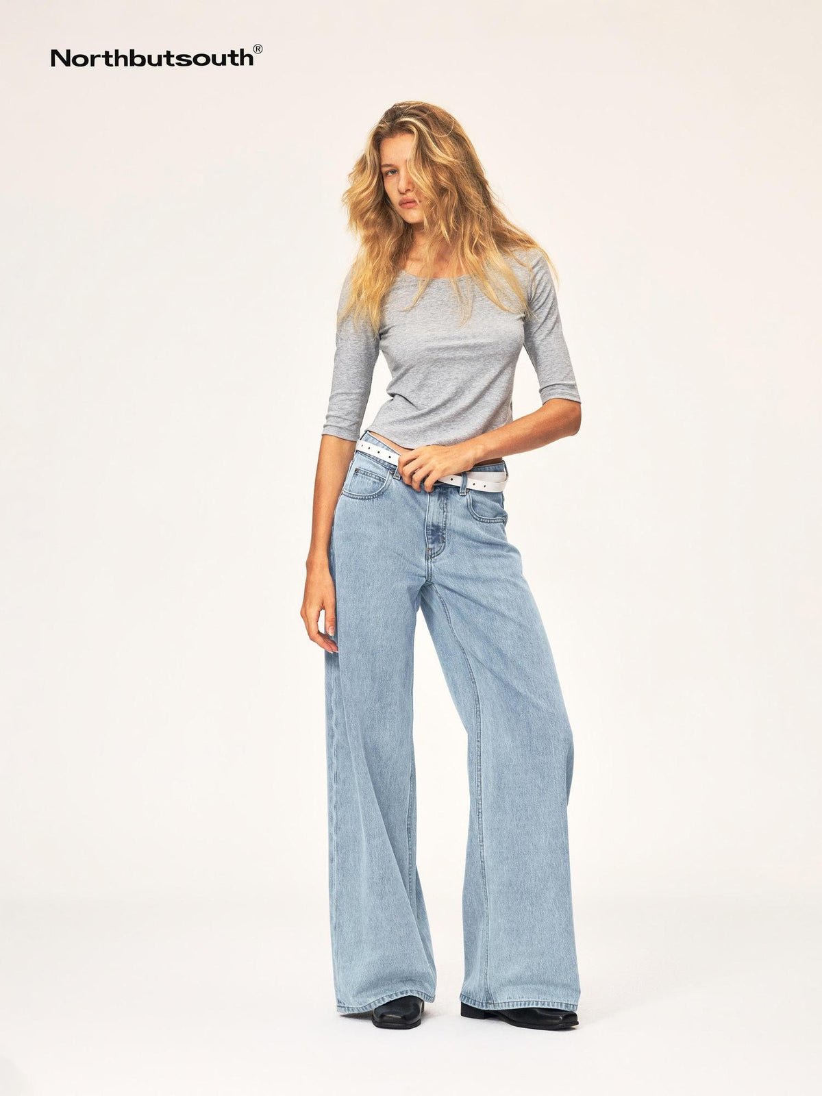 Northbutsouth Casual Round Neck Six Sleeve Tencel Cotton Women&