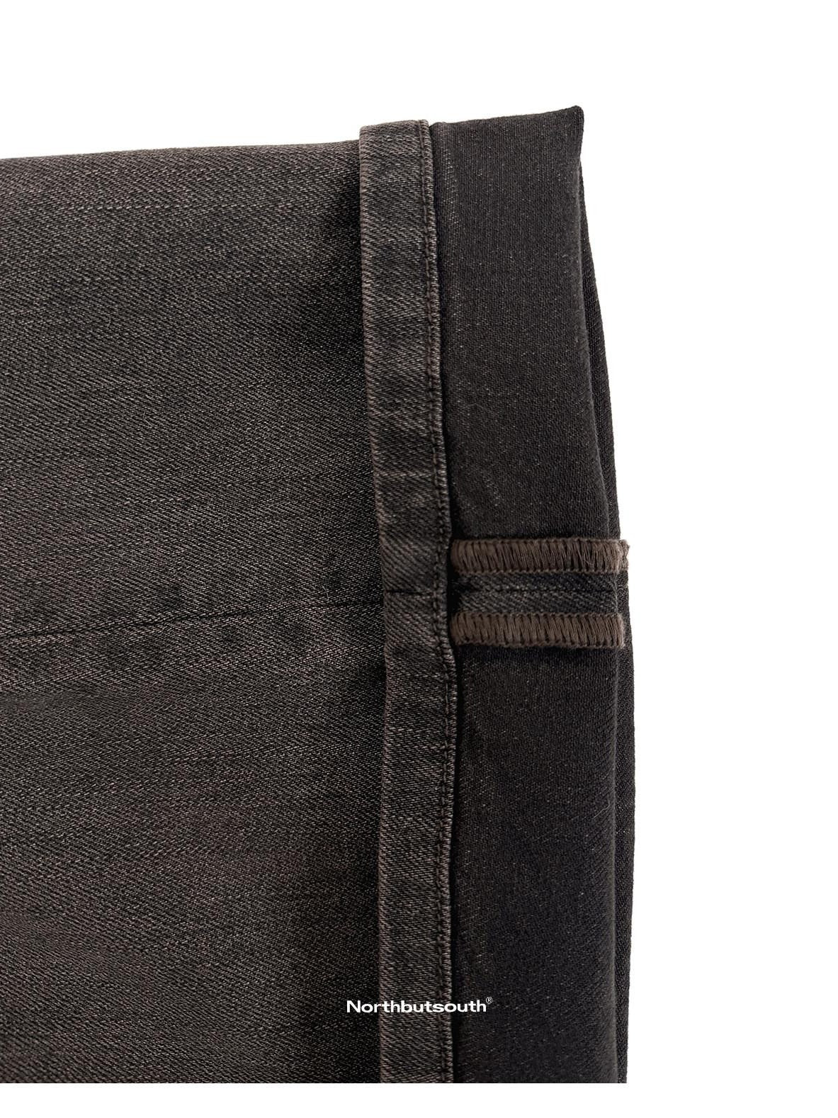 Northbutsouth Chocolate Vintage Distressed Enzyme Wash Women&