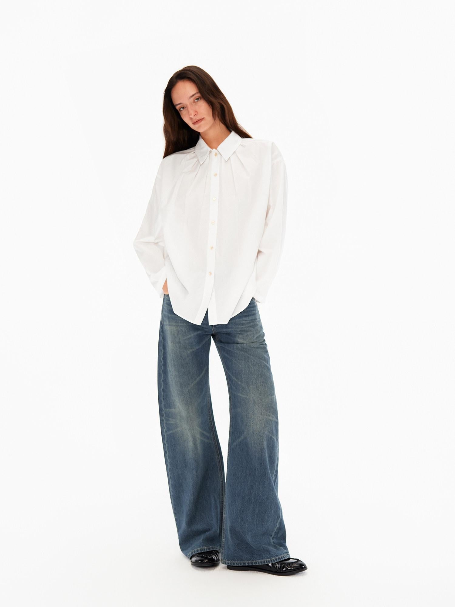 Northbutsouth Classic Blue Whisker Fade Tapered Mid Rise Women&