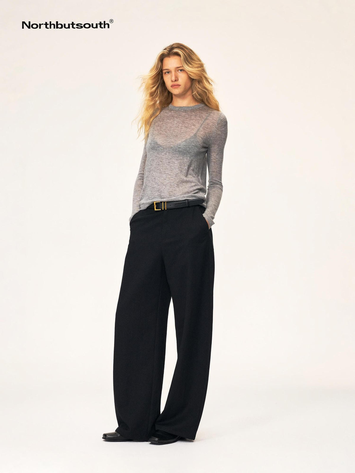 Northbutsouth Classic Crew Neck Knit Wool Blend Women&