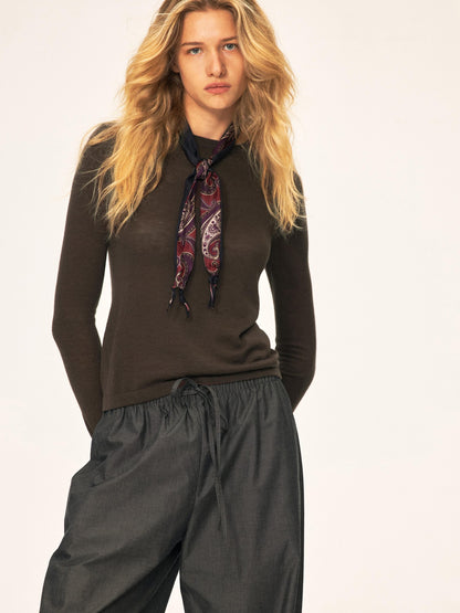 Northbutsouth Classic Crew Neck Knit Wool Blend Women&