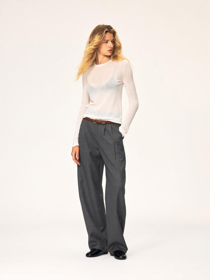 Northbutsouth Classic Crew Neck Knit Wool Blend Women&