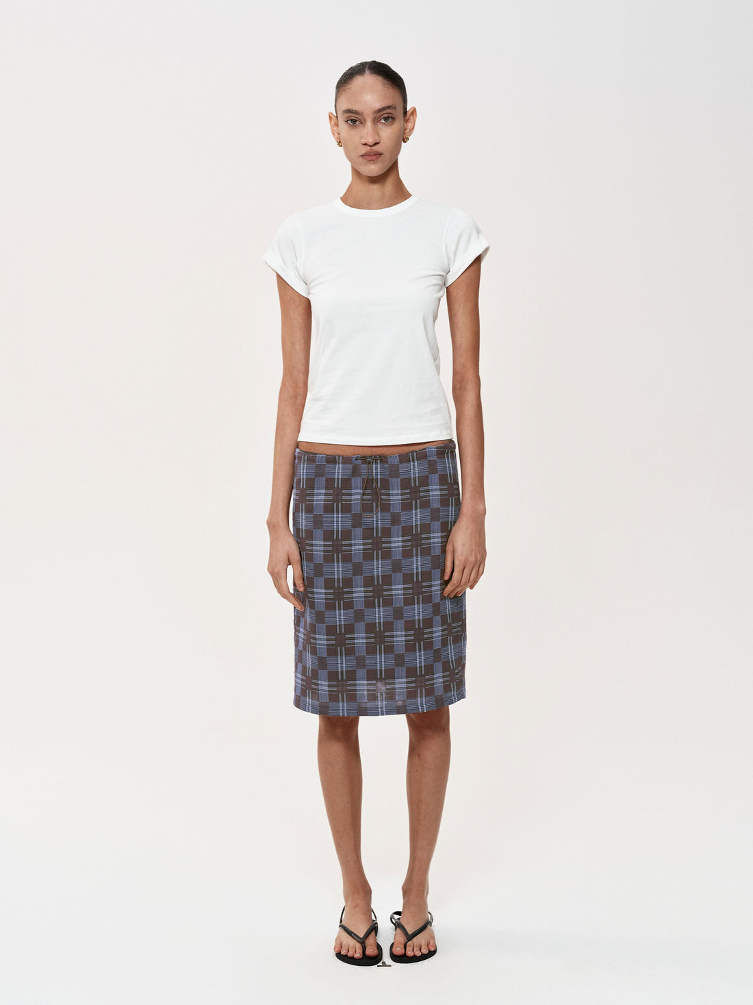 Northbutsouth Classic Crew Neck Turn Up Sleeve Fitted T-shirt Multiple Colors