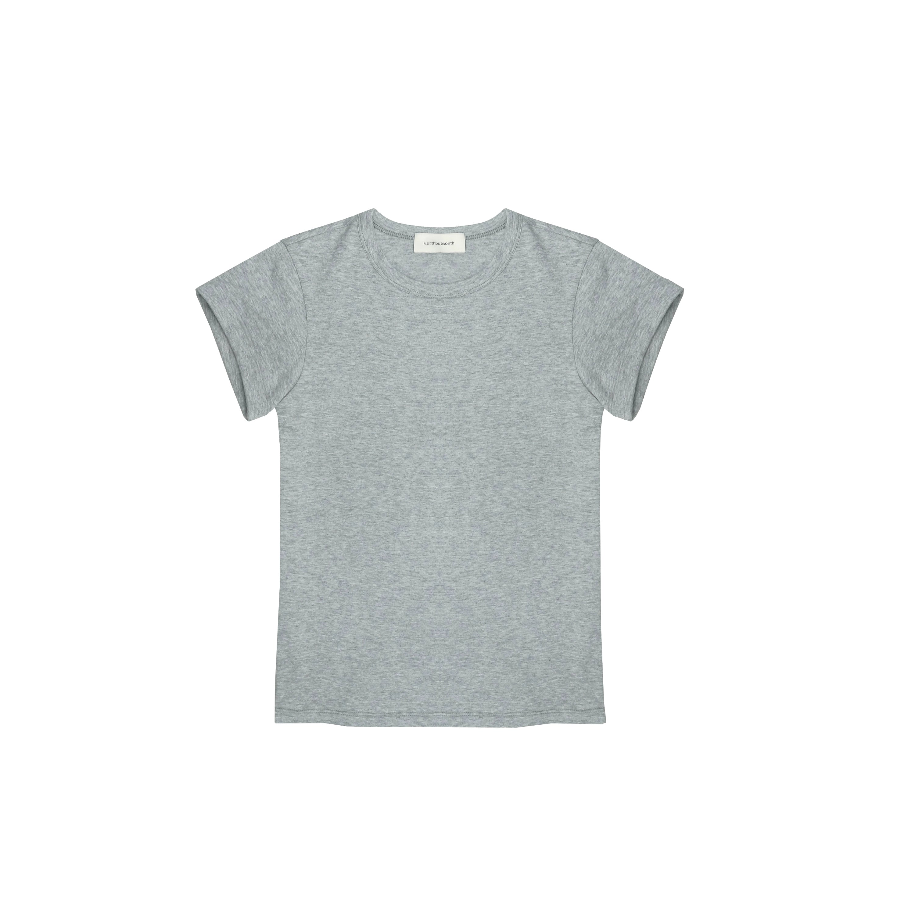 Northbutsouth Classic Crew Neck Turn Up Sleeve Fitted T-shirt Multiple Colors MISSTT