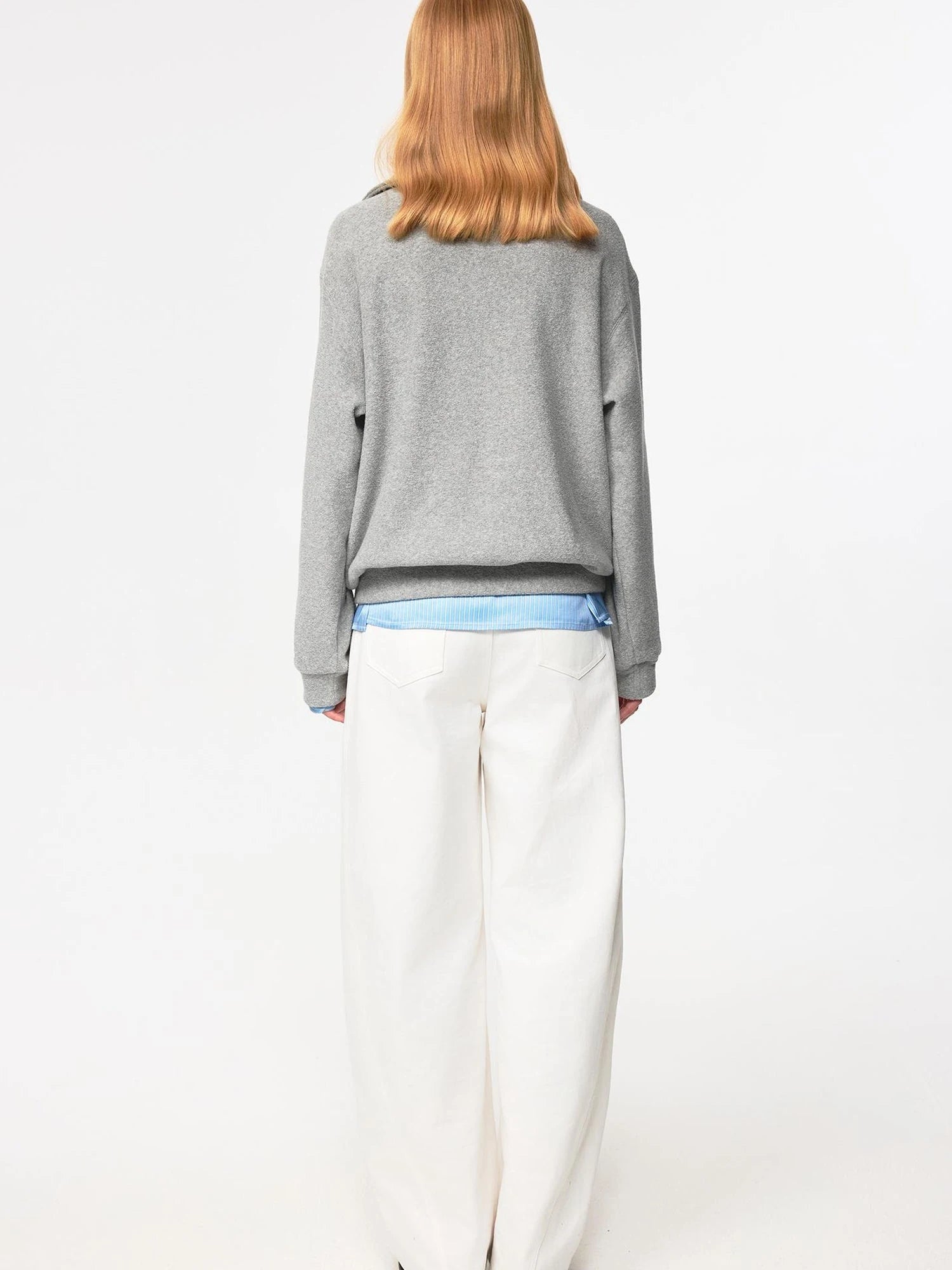 Classic Half Zip Pullover With Pockets