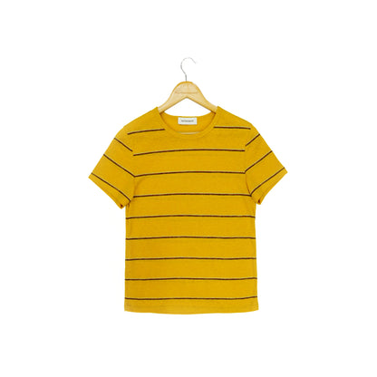 Northbutsouth Classic Hemp Striped Relaxed Fit Casual T-Shirt MISSTT
