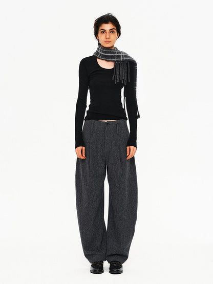 Northbutsouth Classic Plaid Fringed Reversible Women&