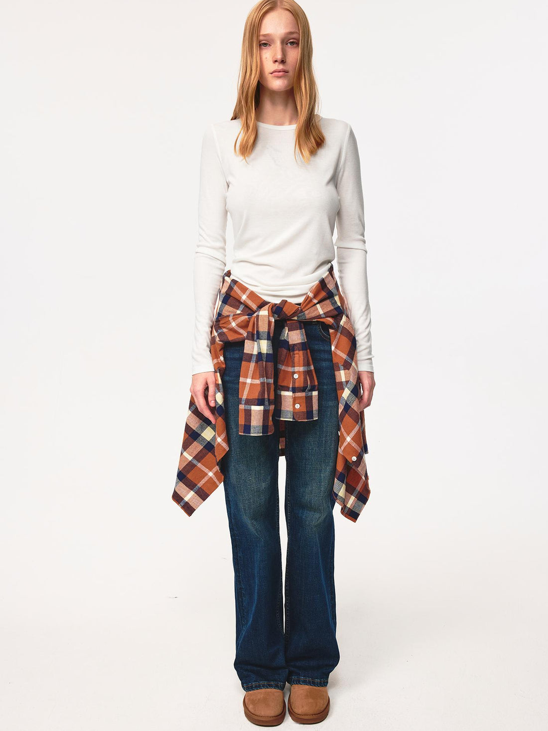 Northbutsouth Classic Retro Checkered Loose Fit Hemp Shirt Jacket