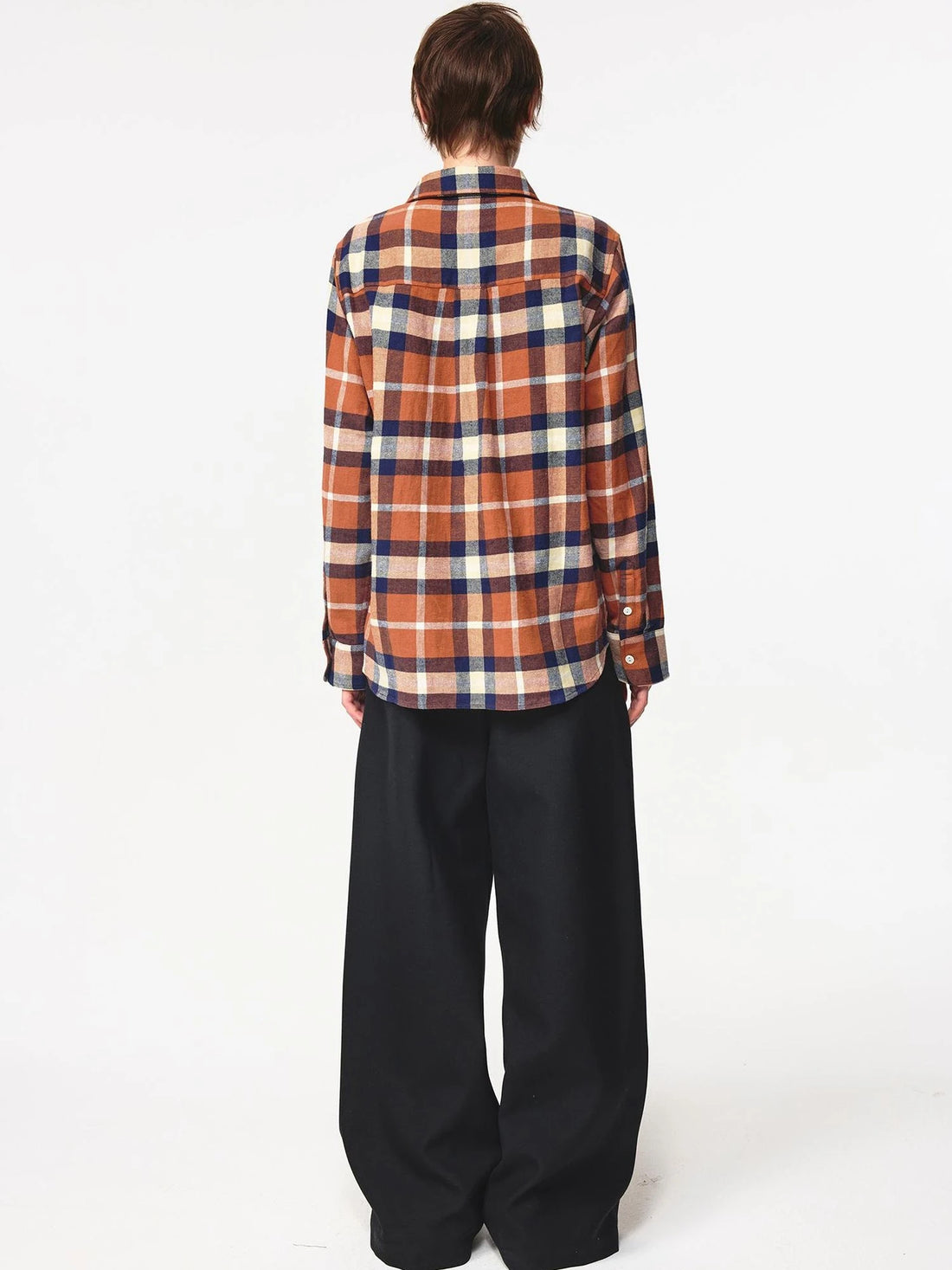 Classic Retro Checkered Loose Fit Hemp Shirt Jacket