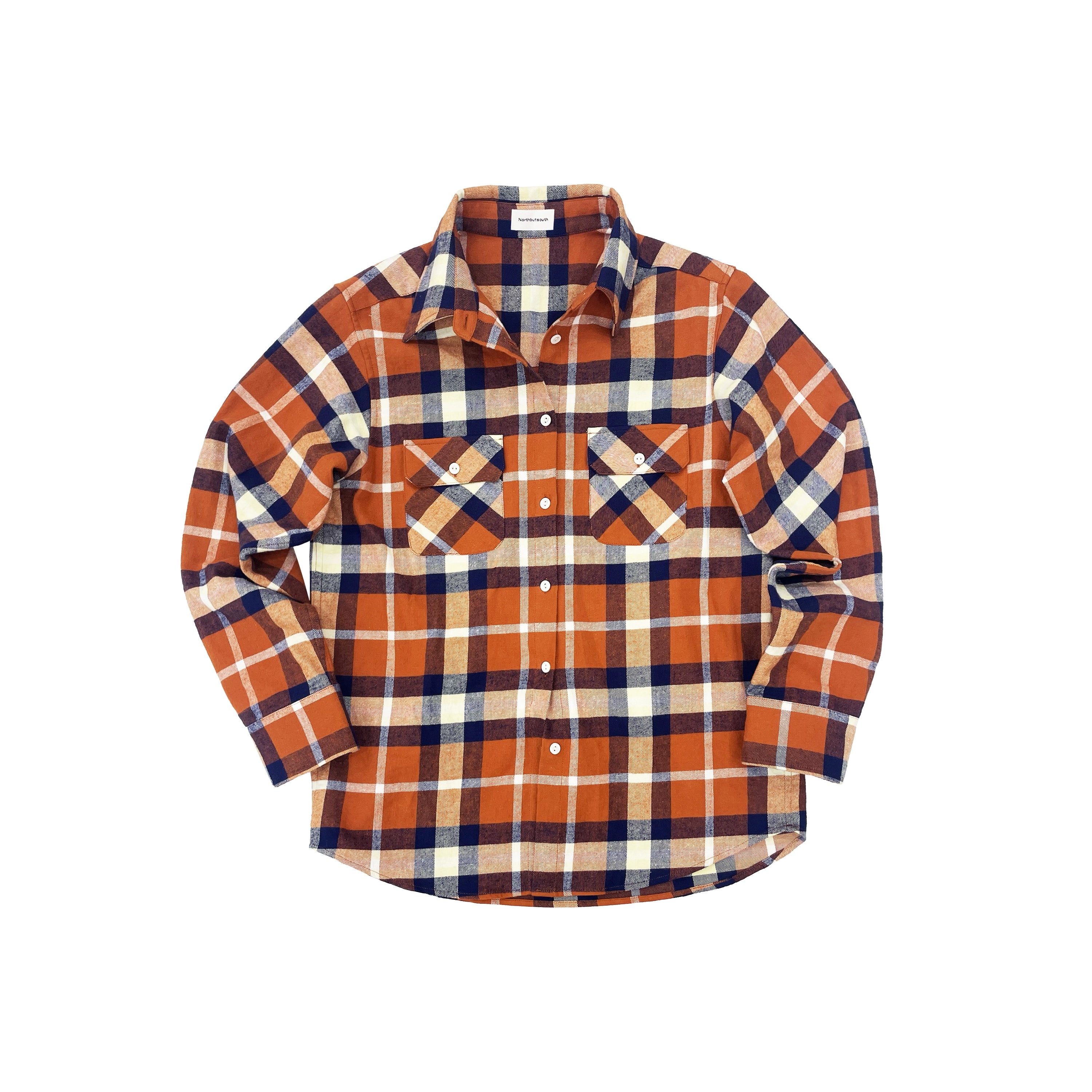 Northbutsouth Classic Retro Checkered Loose Fit Hemp Shirt Jacket MISSTT