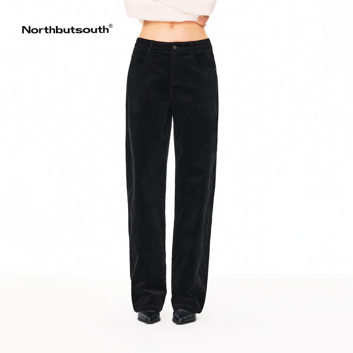 Northbutsouth_Classic_Retro_Stretch_Corduroy_Mid_Low_Rise_Women&