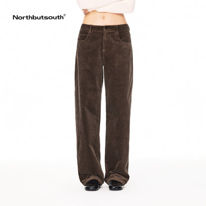 Northbutsouth_Classic_Retro_Stretch_Corduroy_Mid_Low_Rise_Women&