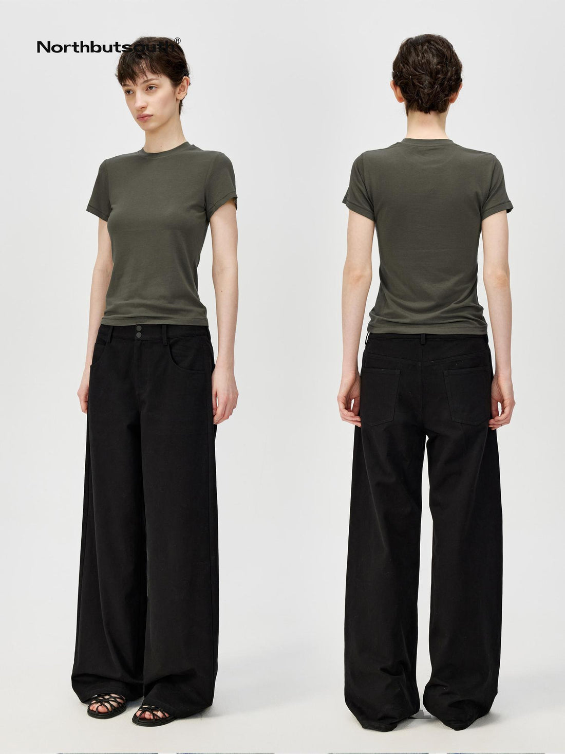 Northbutsouth Classic Round Neck Slim Fit Multi Color Basic T-shirt