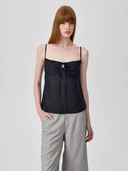 Classic Striped Cuffed Cropped Casual Trousers