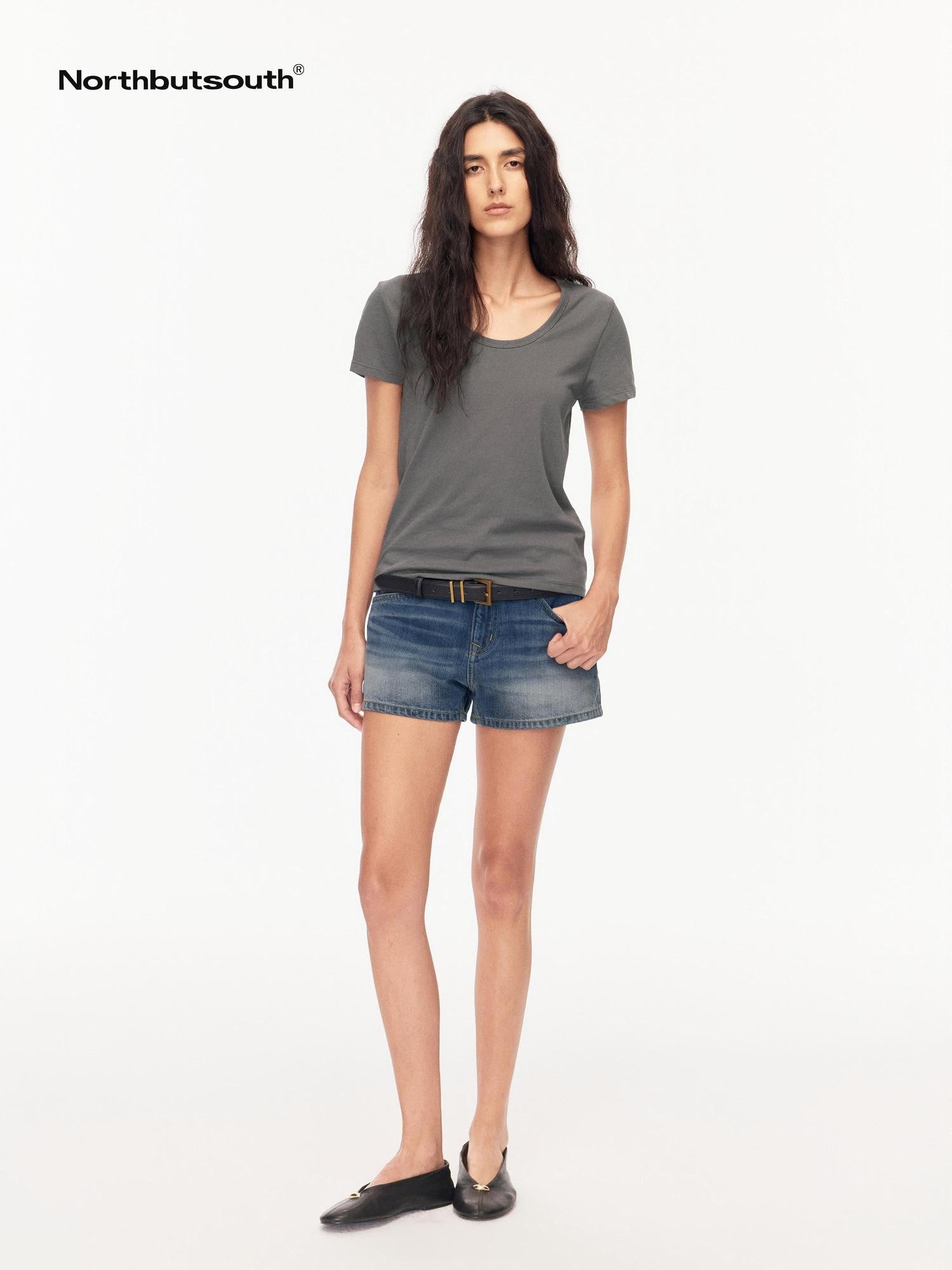 Northbutsouth Classic Vintage Washed Blue Red Selvedge Micro A Women&