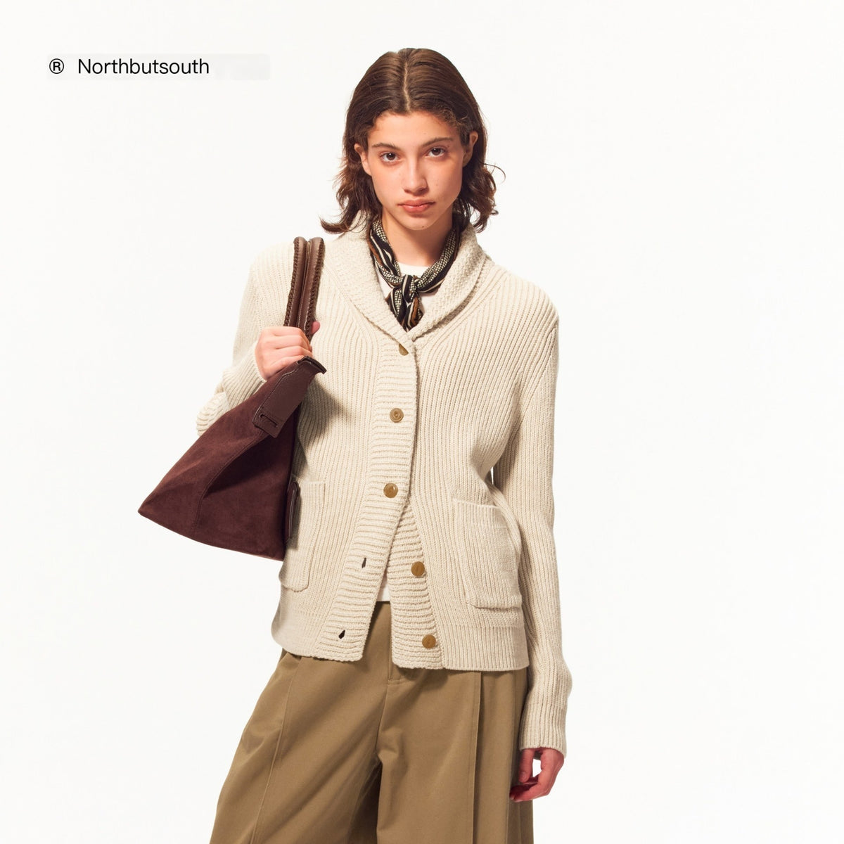 Northbutsouth_Color_Block_Button_Up_Cardigan_With_Pockets_Women&