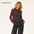 Northbutsouth_Colorblock_Asymmetric_Button_Round_Neck_Raglan_Sleeve_Loose_Knit_Women&