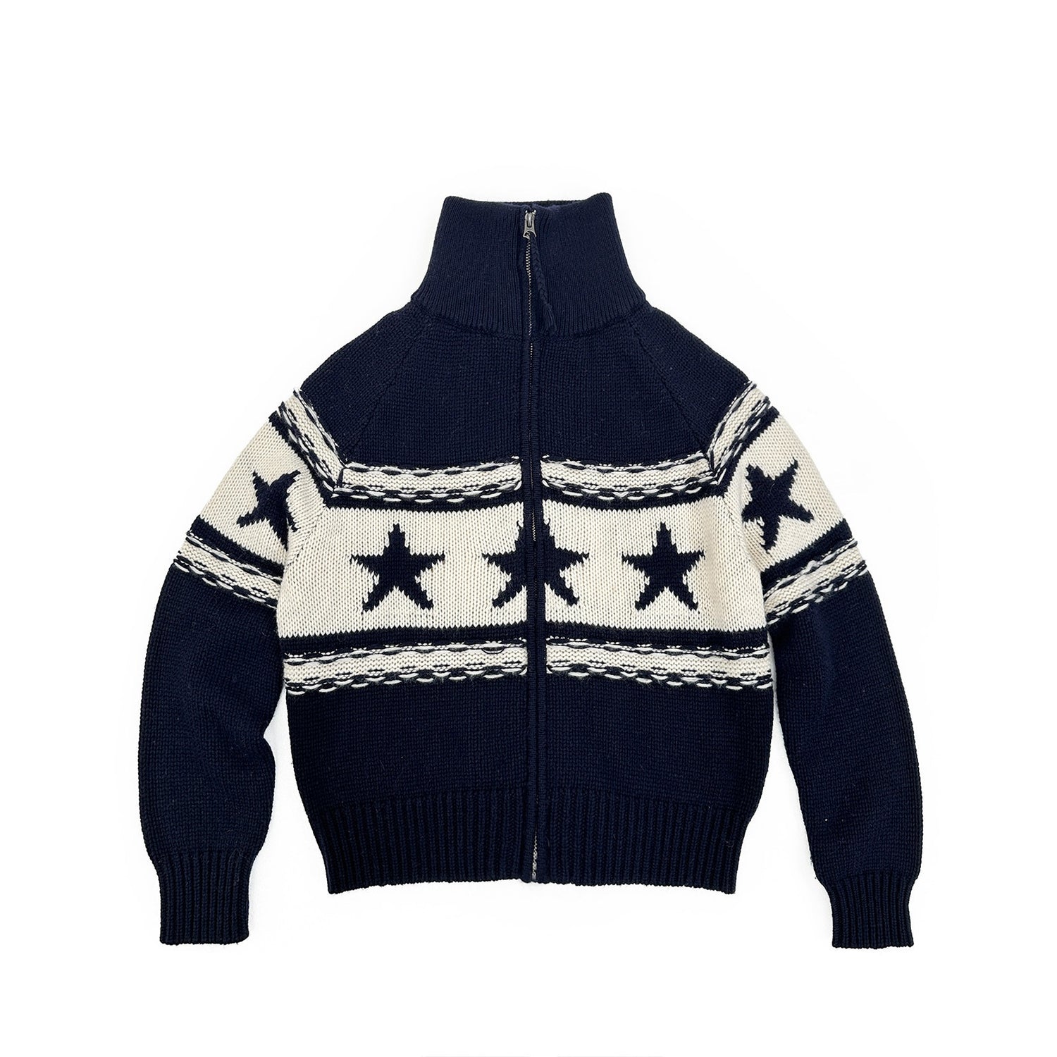 Northbutsouth_Contrast_Star_Colorblock_High_Neck_Zipper_Women&