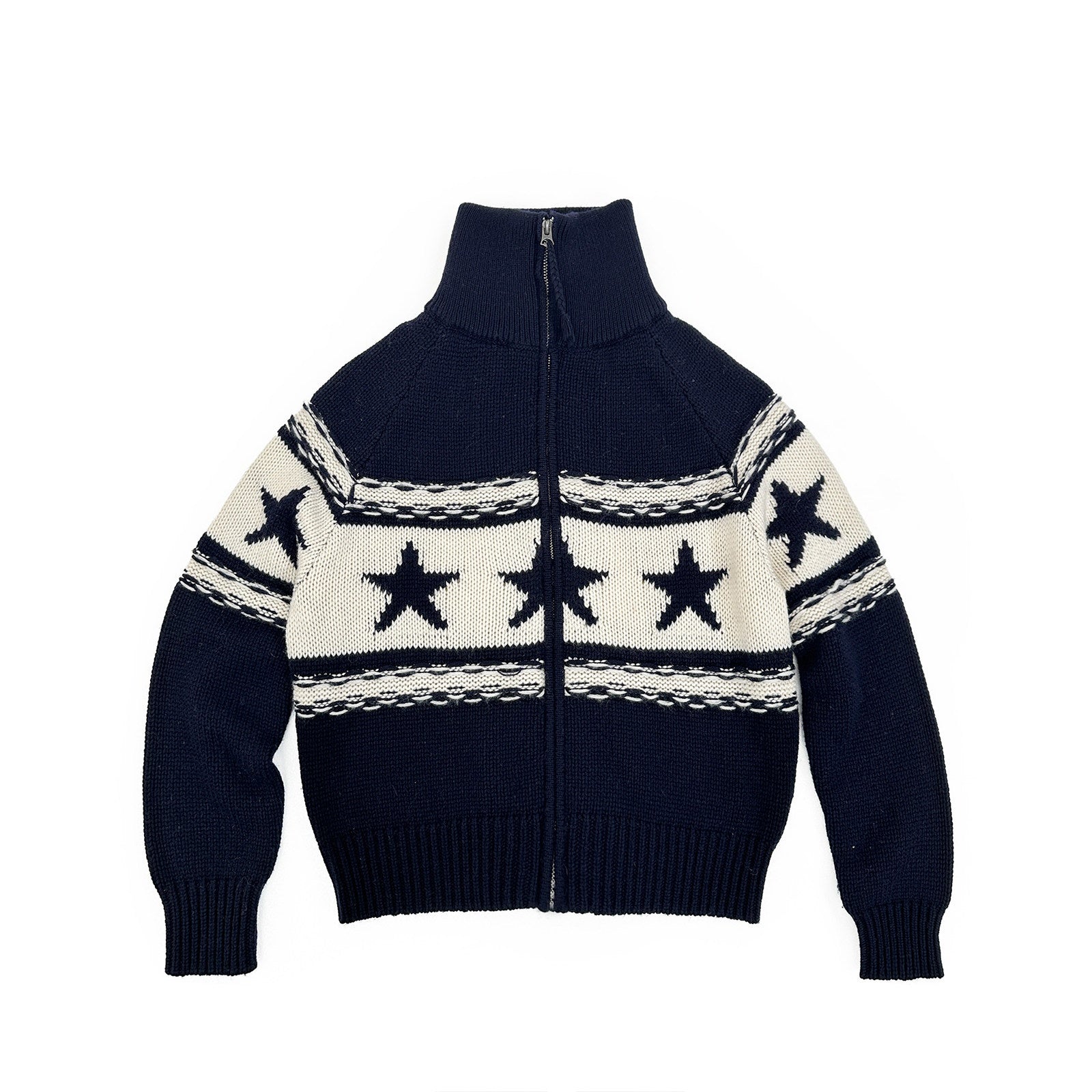 Northbutsouth_Contrast_Star_Colorblock_High_Neck_Zipper_Women&