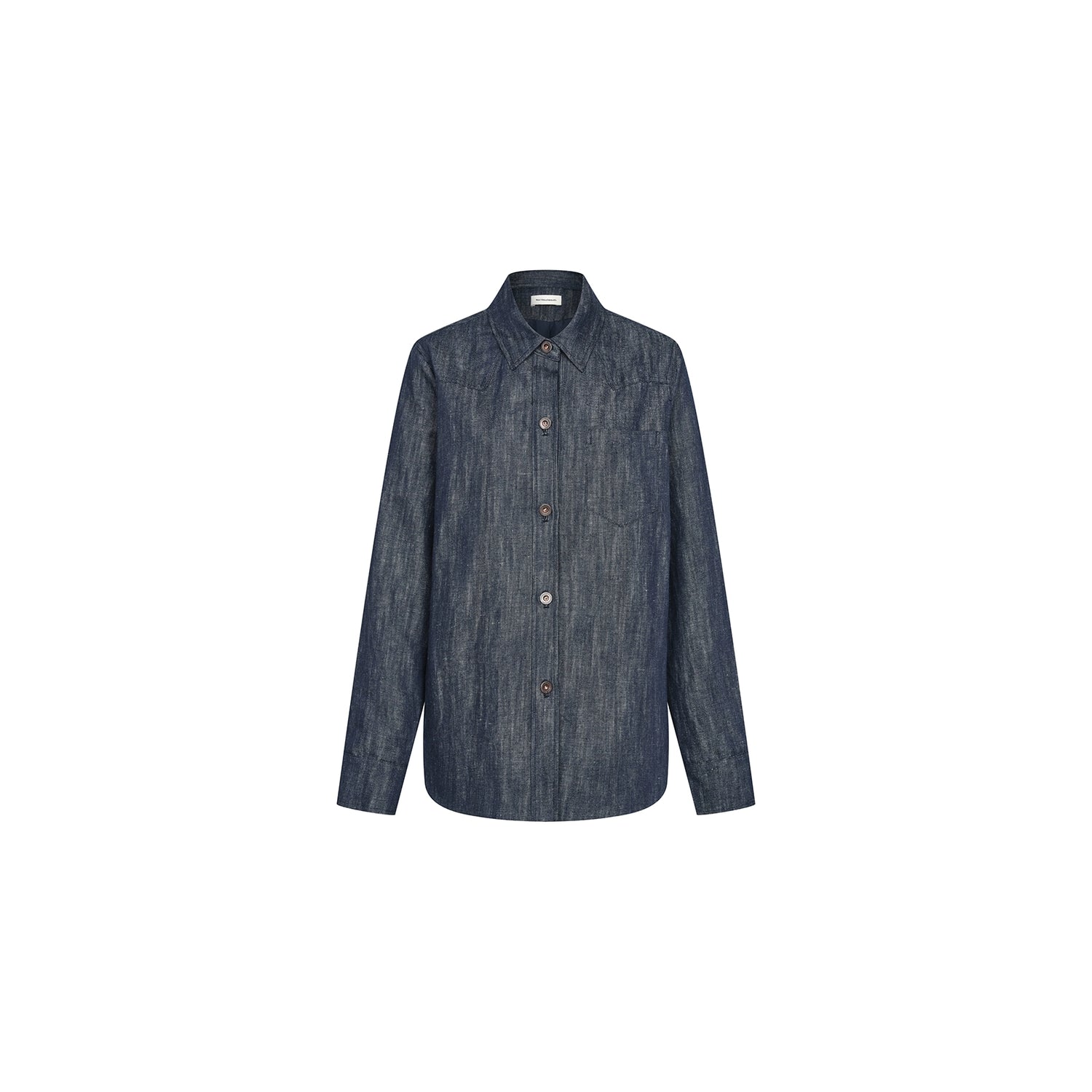 Northbutsouth Cotton Linen Denim Logo Button Casual Jacket MISSTT