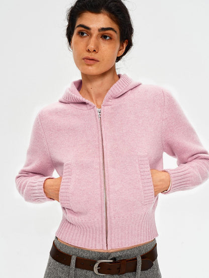 Northbutsouth Cropped Ribbed Panel Front Pockets Women&