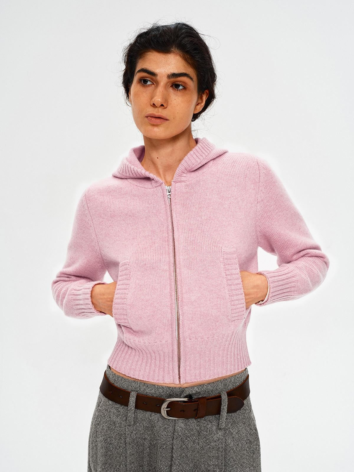 Northbutsouth Cropped Ribbed Panel Front Pockets Women&