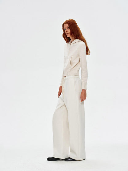 Northbutsouth Cropped Ribbed Panel Front Pockets Women&
