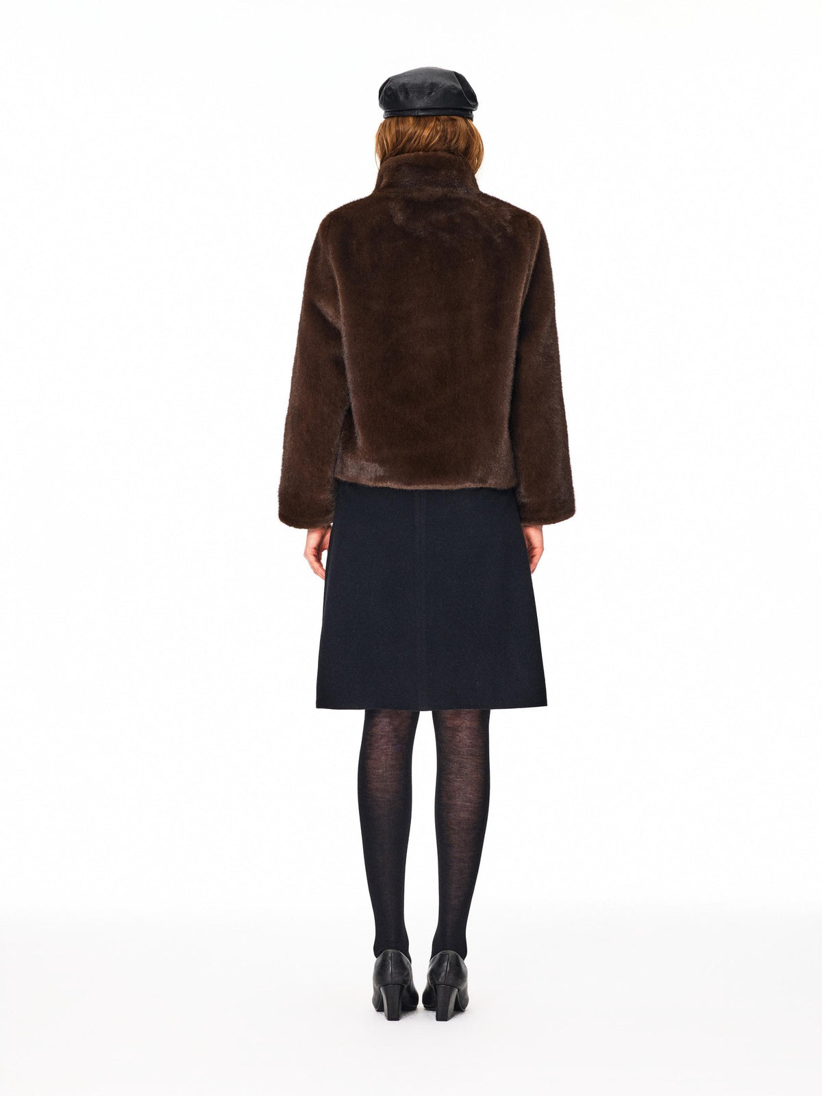 Northbutsouth Cropped Stand Collar Loose Women&
