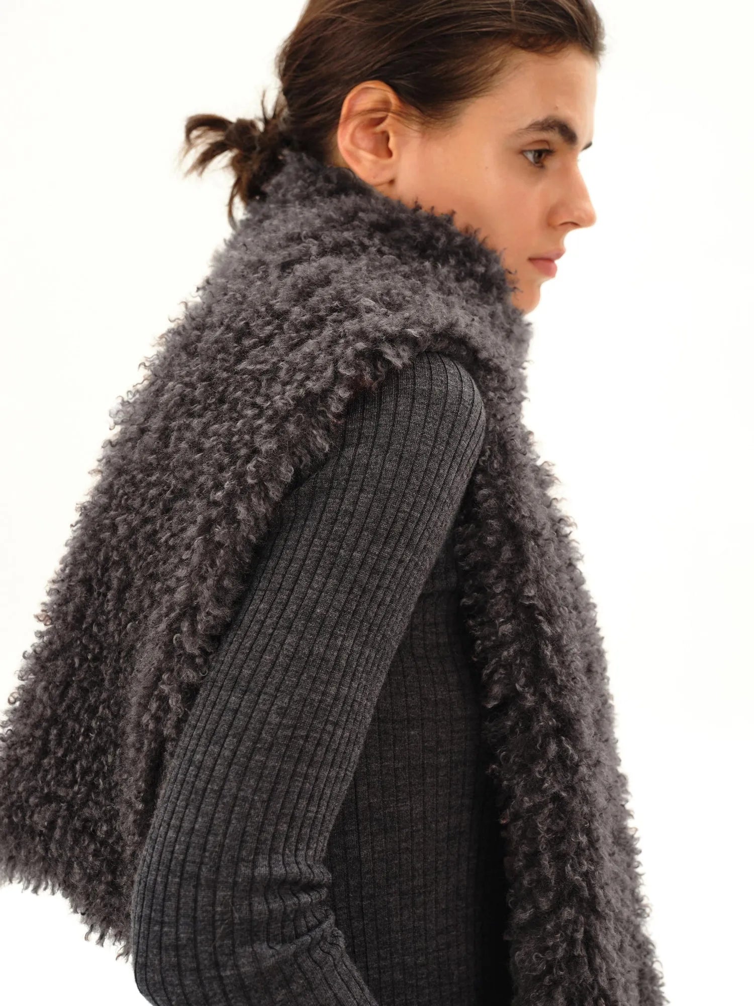 Curly Teddy Plush Scarf