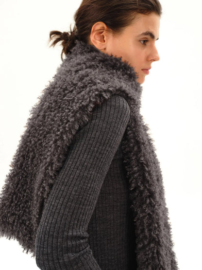 Curly Teddy Plush Scarf