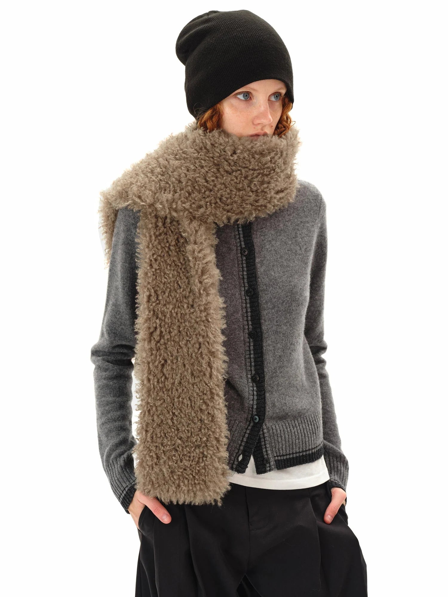 Curly Teddy Plush Scarf