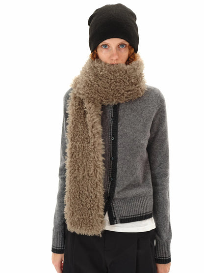Curly Teddy Plush Scarf